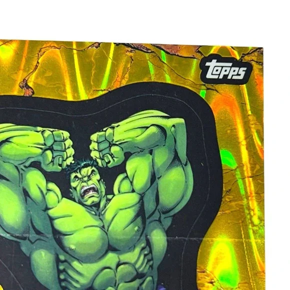 2025 Topps Marvel Comic Book Heroes 1975 Hulk 121 Gamma Raywave Gold #021/150 - Picture 3 of 6